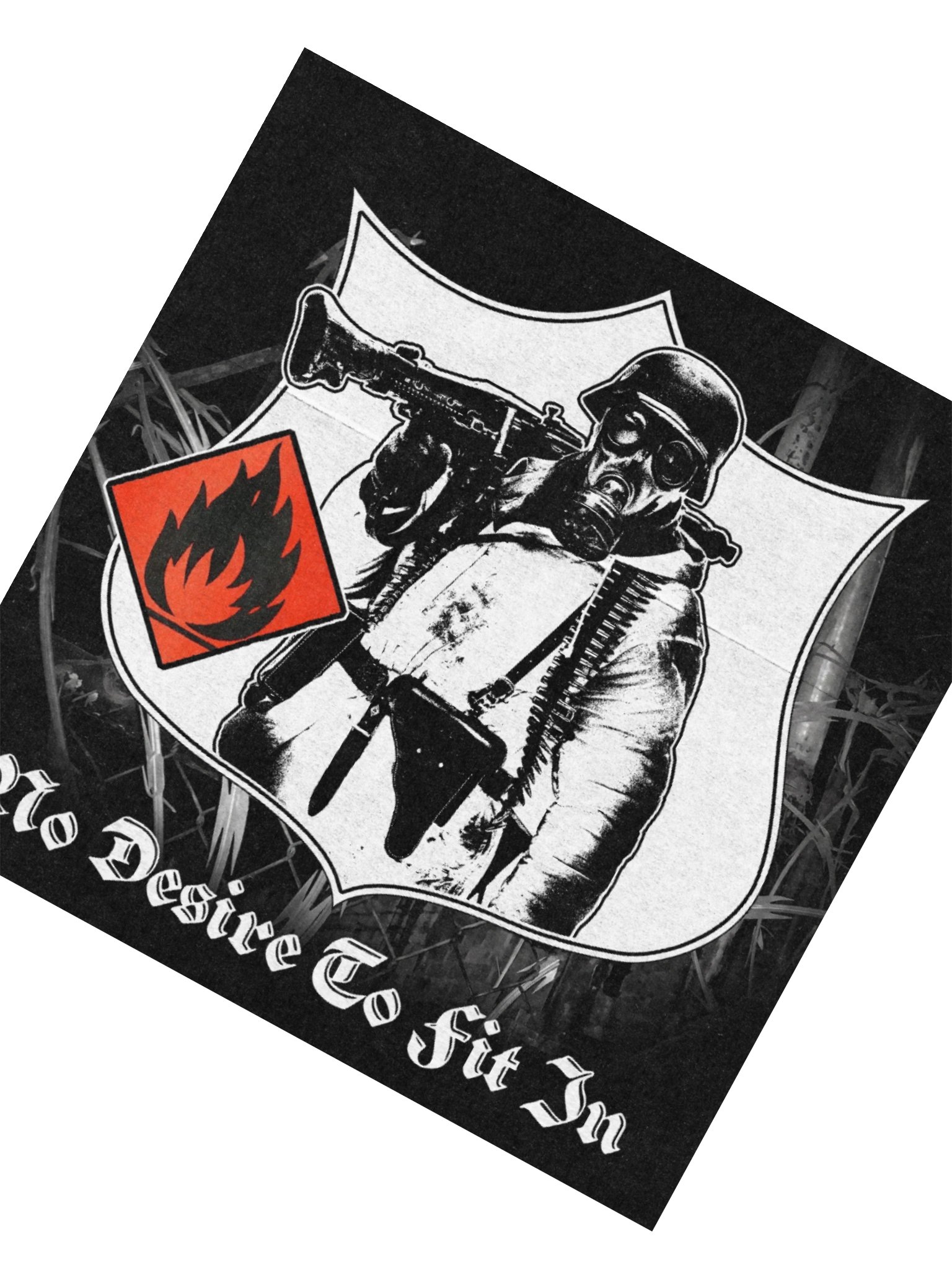 "NO DESIRE TO FIT IN" STICKER product image (4)