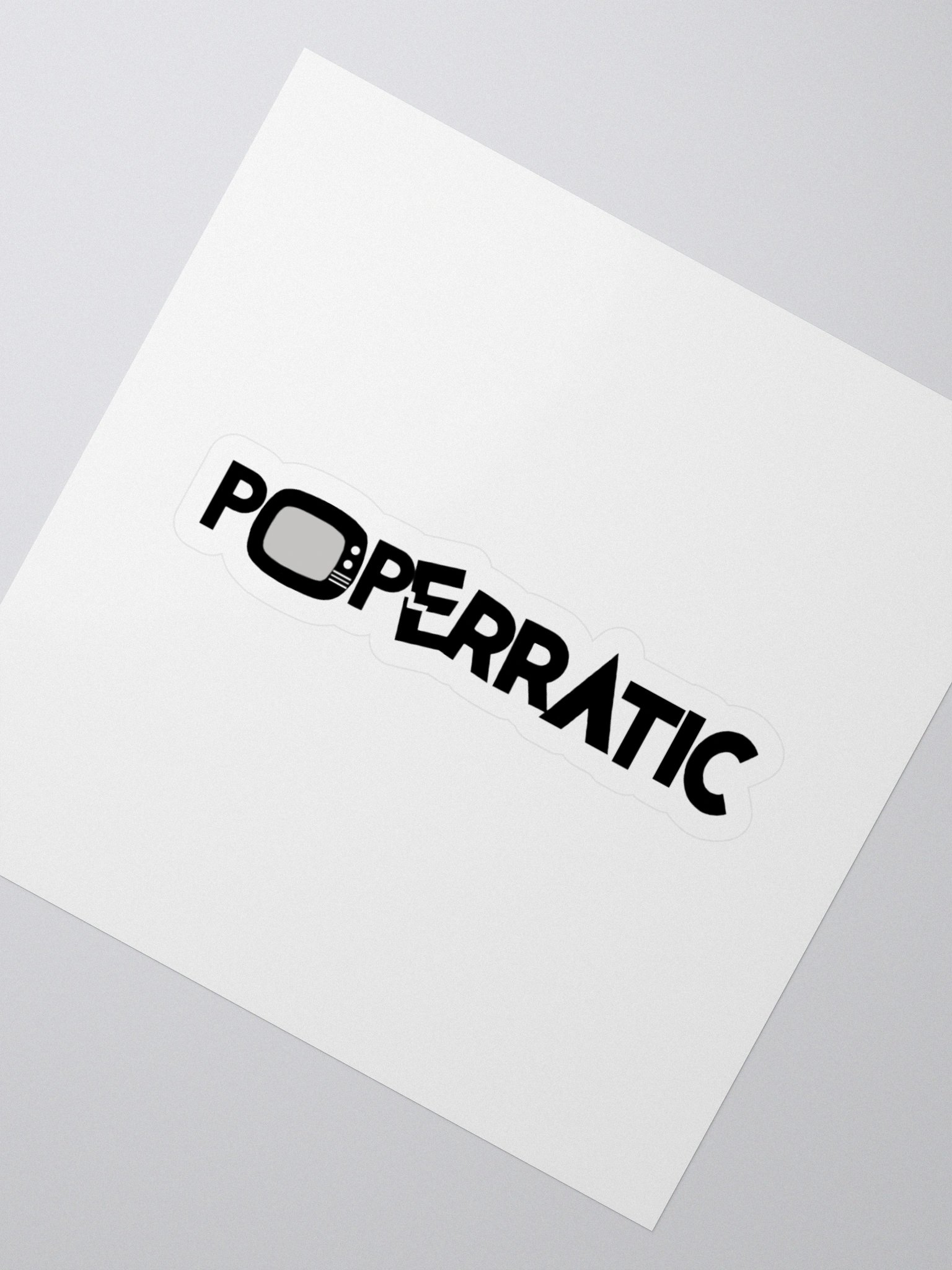 Poperratic Logo Cut Sticker product image (2)