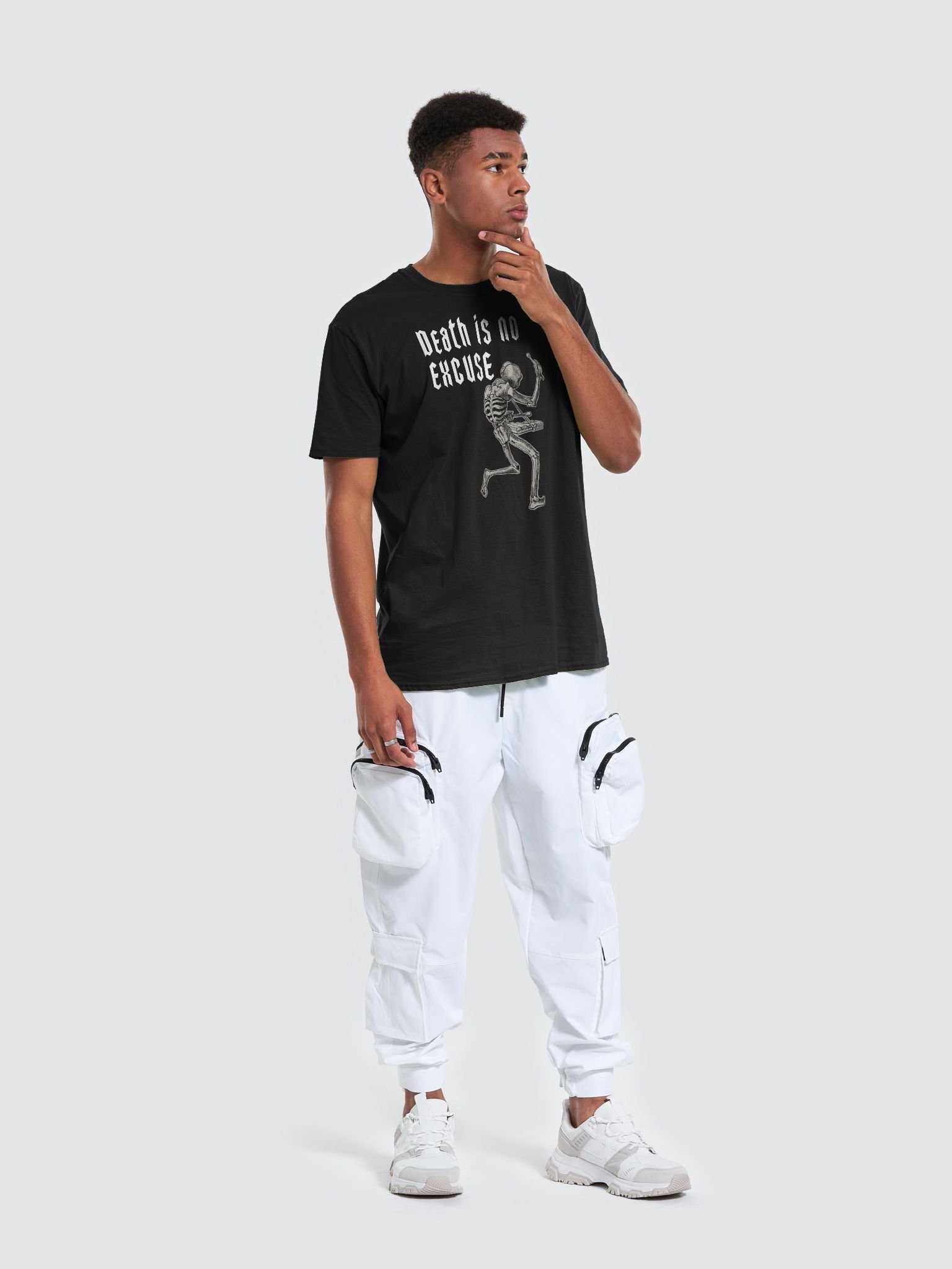 Plague Skeleton, dark woodcut style T-Shirt product image (11)