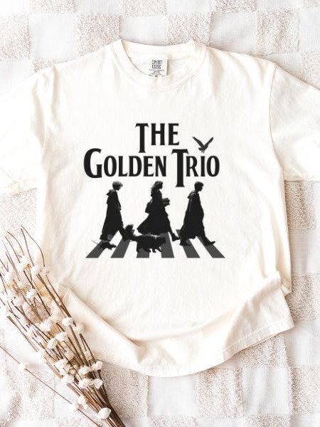 Golden Trio on Abbey Road Parody Vintage Parody Shirt product image (7)