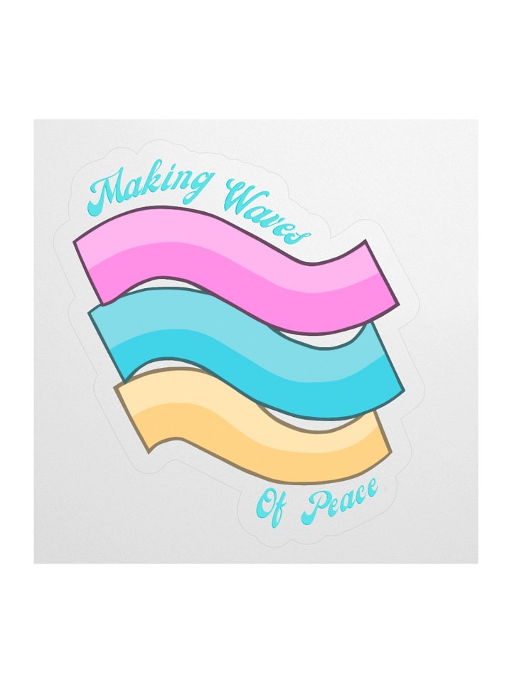 Peace Wave Making Waves of Peace Sticker product image (1)