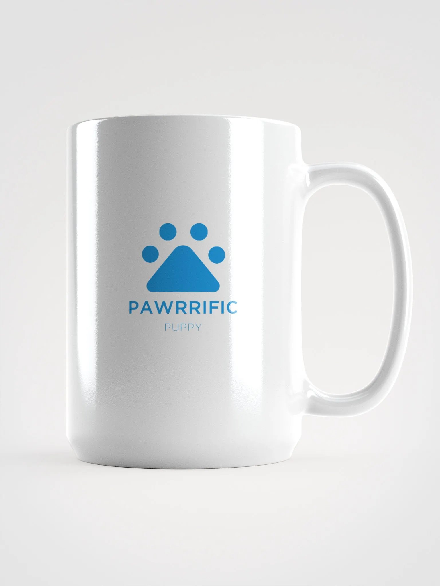 Pawrrific Puppy Logo White Glossy Mug product image (1)