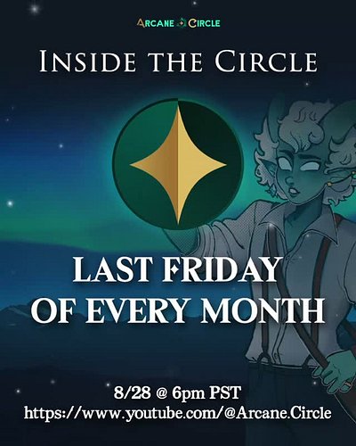 From Q&As to sneak peeks within Arcane Circle. Join us on the last Friday of every month for Inside the Circle 💚!

Only on ou...
