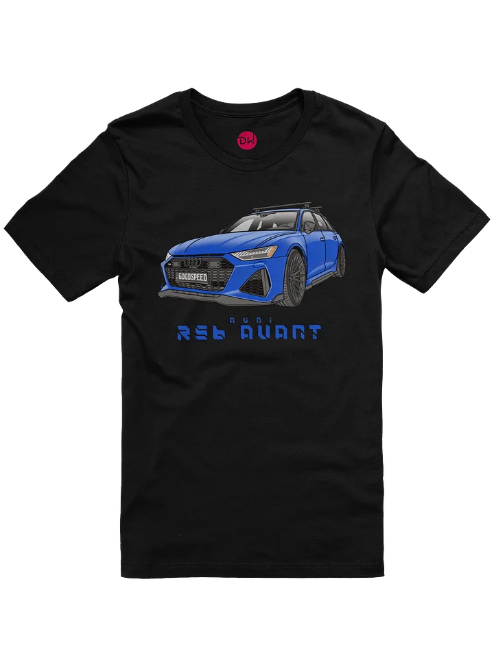 Ultra Blue Audi RS6 Avant Shirt (Retro, Sketch, Silhouette) product image (6)