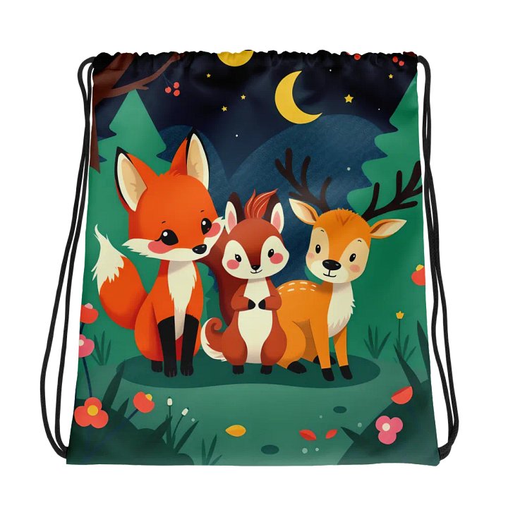 Enchanted Forest All-Over Drawstring Bag product image (1)