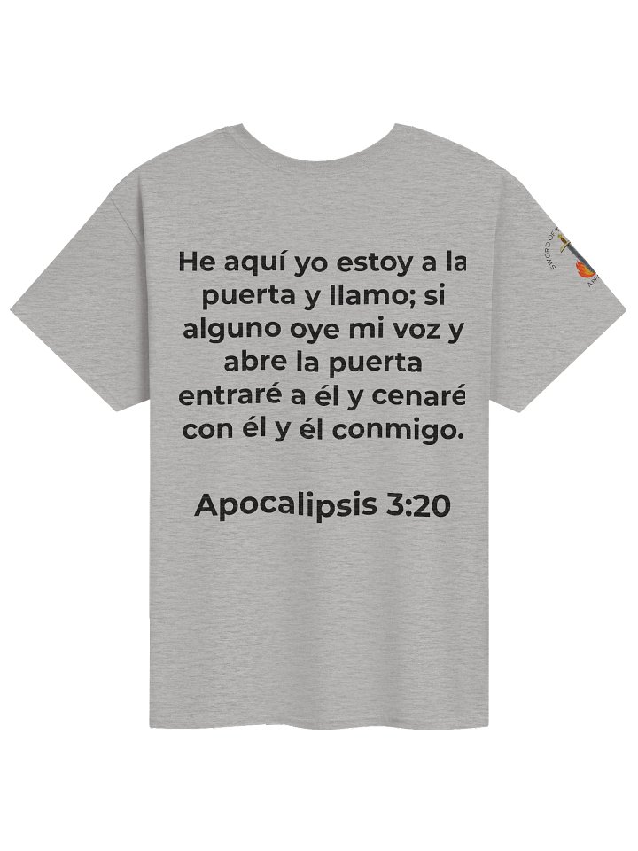 Apocalipsis 3:20 "Llamo a la Puerta" Camisa con Escritura product image (1)