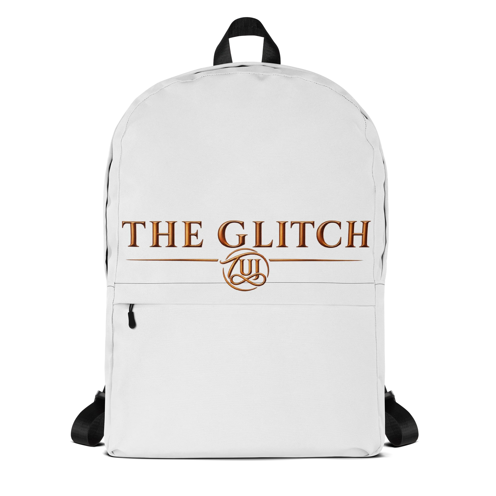 White Backpack Copper Glitch product image (1)