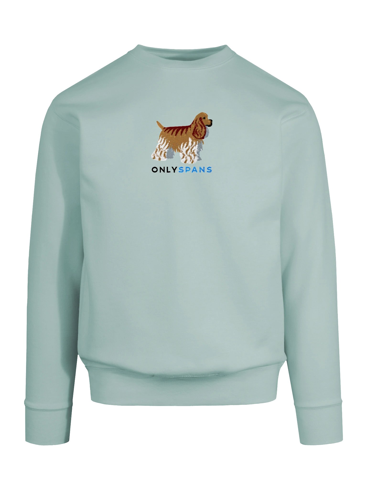 Only Spans Sweatshirt (Embroidered) of an American Cocker Spaniel(Fawn) product image (51)