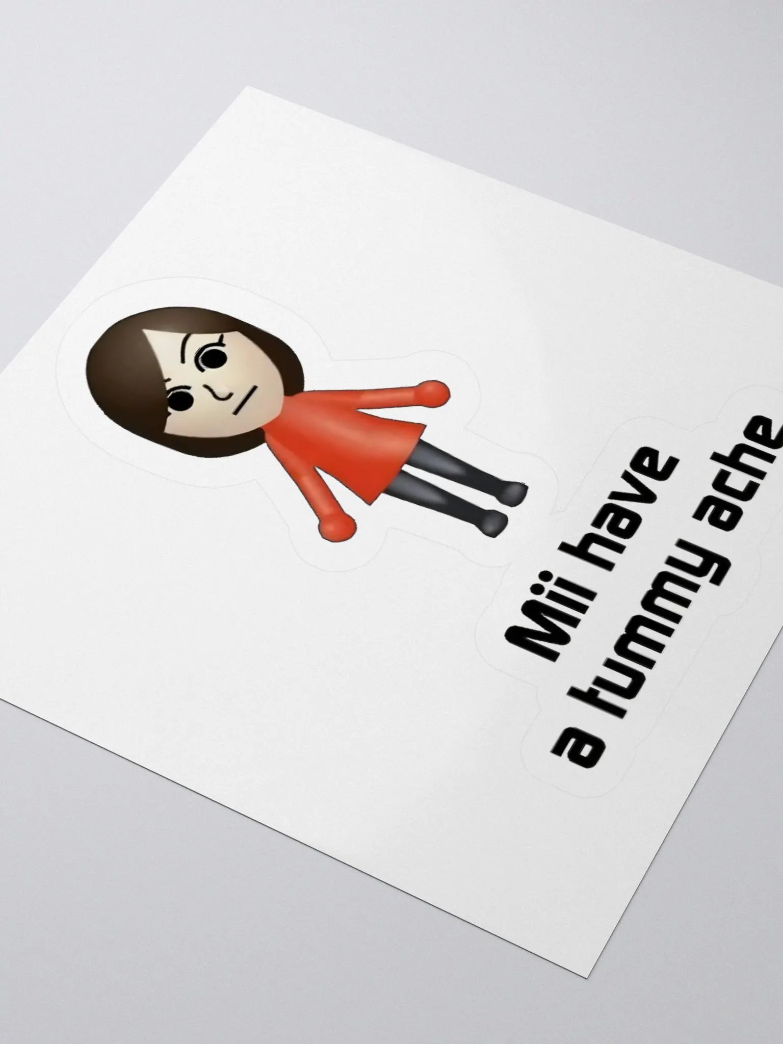 Mii Have A Tummy Ache Sticker product image (3)