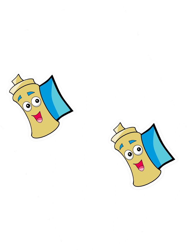 Happy Spray Can Friends Sticker Sheet product image (1)