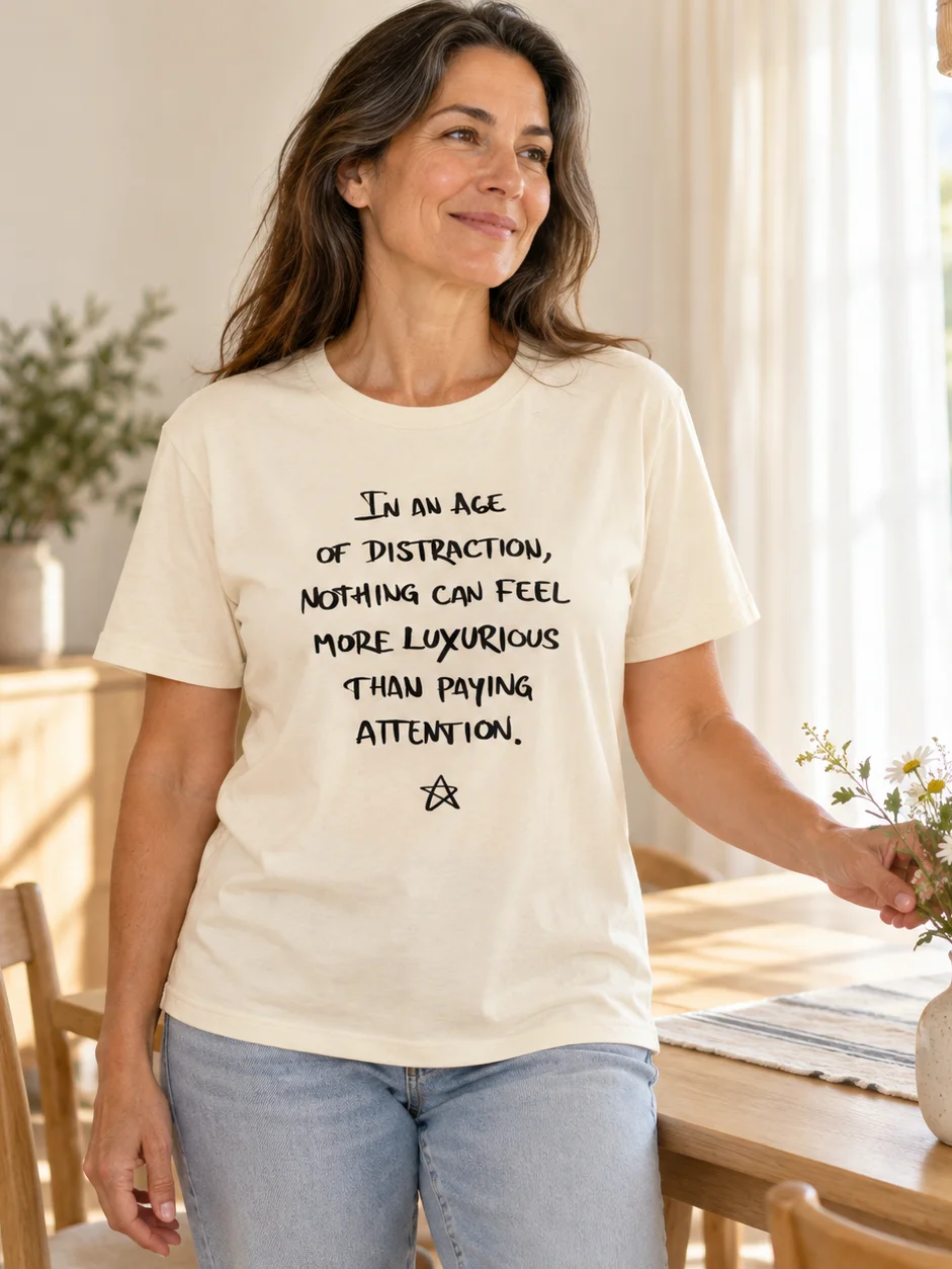 Mindfulness Shirt Intentional Living Tee Be Present Gift Meaningful Statement T Shirt Conscious Living Apparel product image (5)