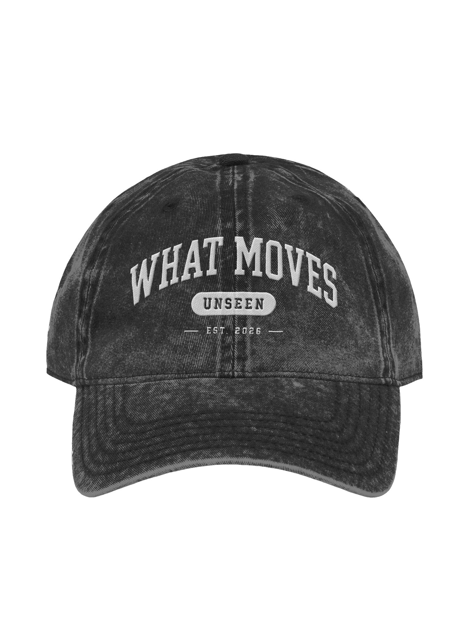What Moves Unseen — Collegiate Cap product image (1)