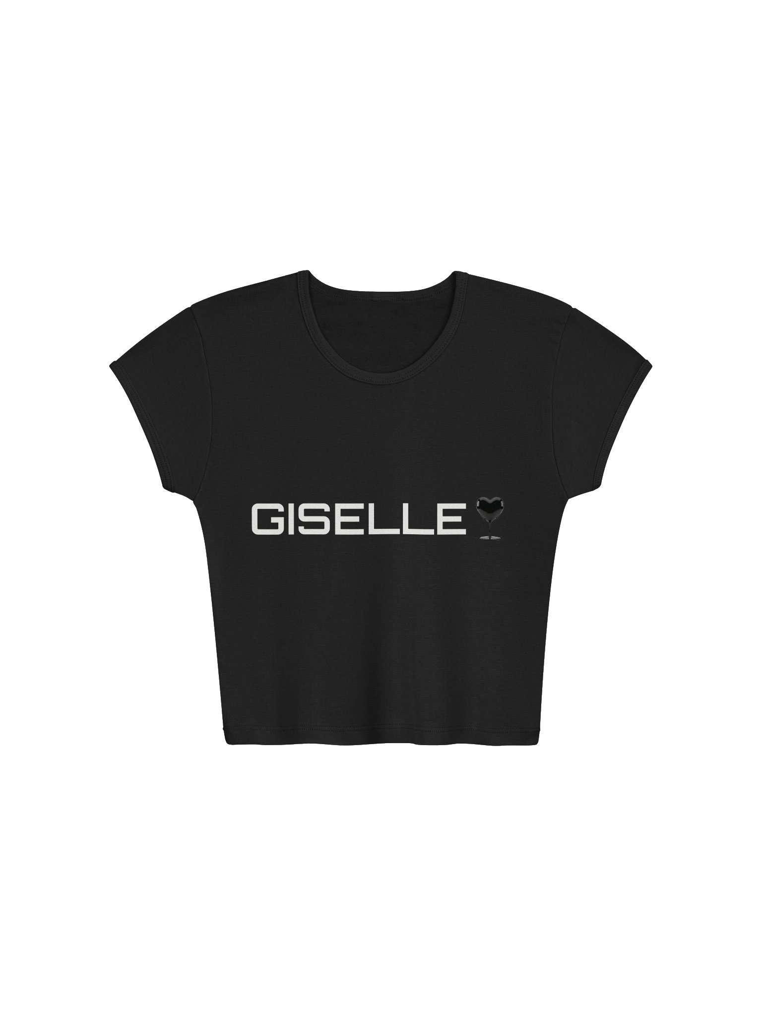 GISELLE La Crop — Ribbed Baby Tee product image (1)