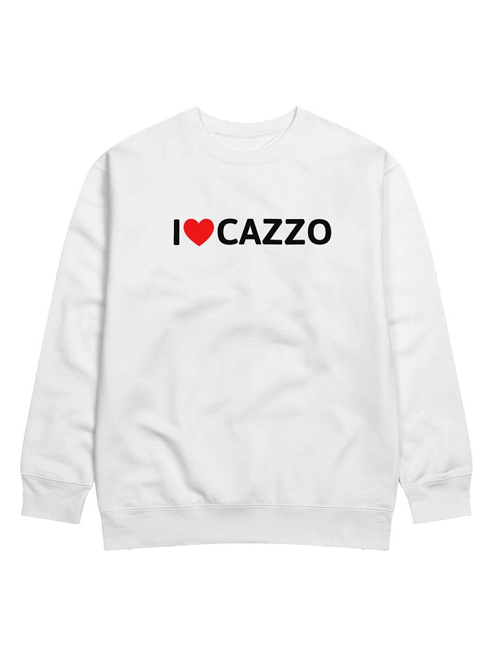 I ♥️ cazzo crewneck light product image (1)