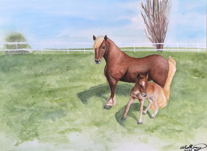 Mother and Foal - Fine Art Print product image (2)