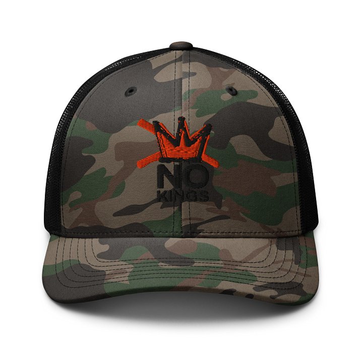 NO KINGS CAMO HAT (Embroidery) product image (1)