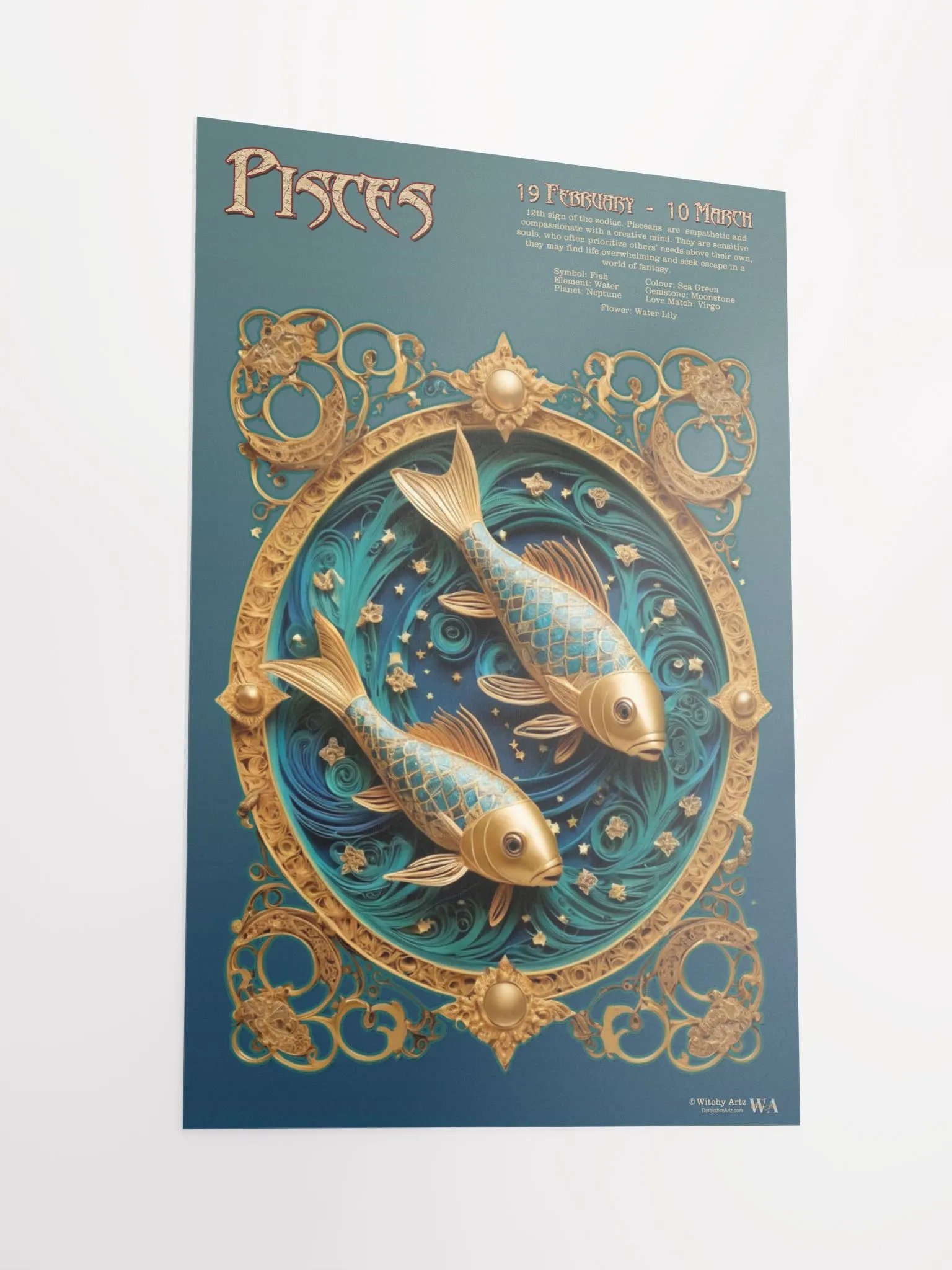 Western Zodiac Poster - PISCES product image (2)