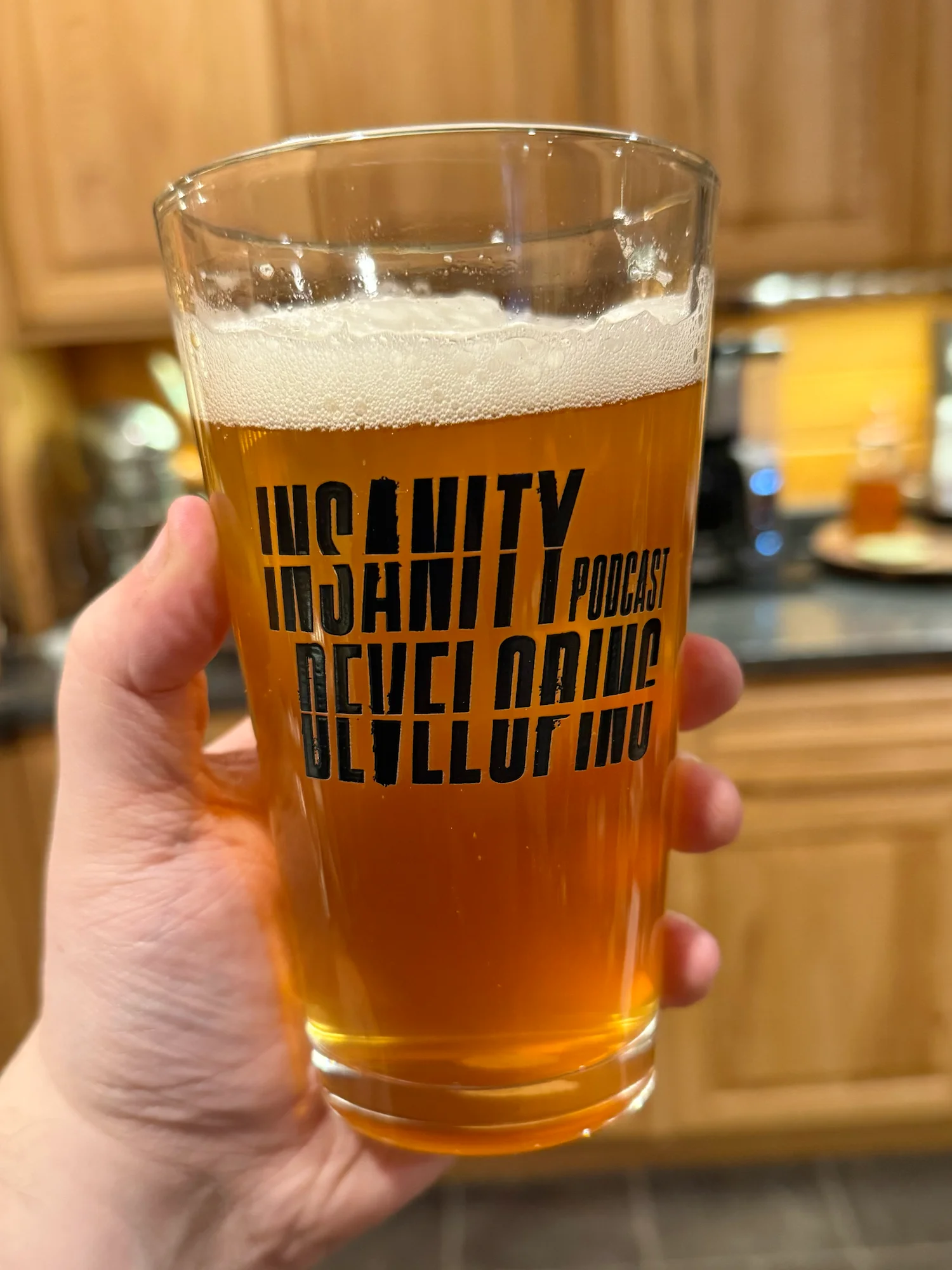 Shaker Pint Glass — Black Logo product image (1)
