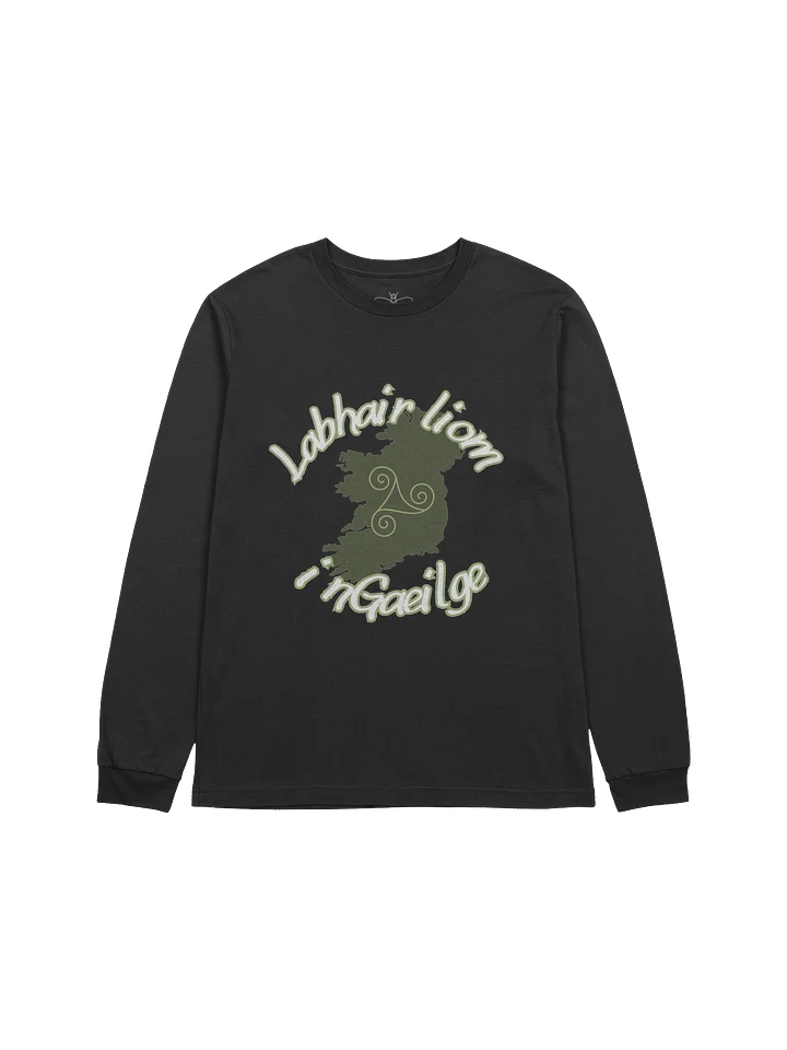 Labhair Liom i nGaeilge (Speak to me in Irish) Long-Sleeve Tee product image (2)