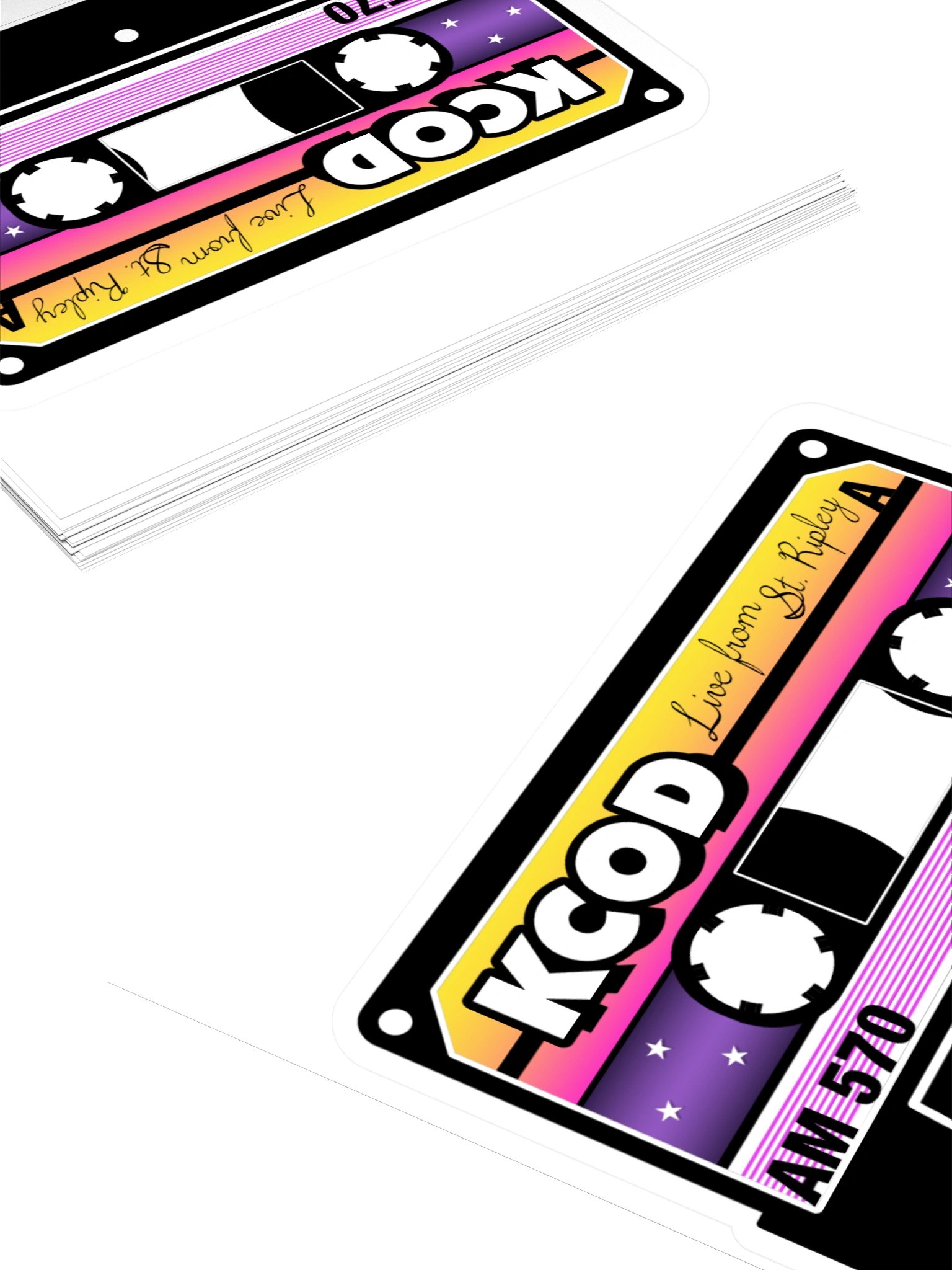 KCOD After Dark Cassette Sticker product image (4)