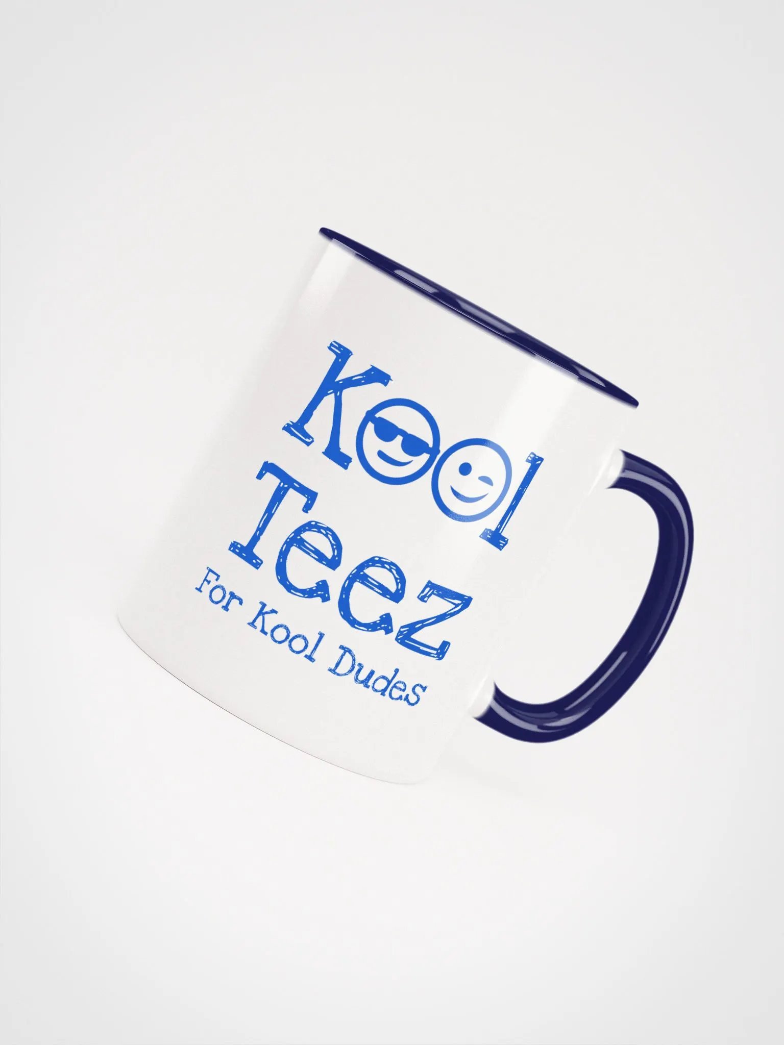 Blue White Ceramic Mug For Kool Dudes product image (3)