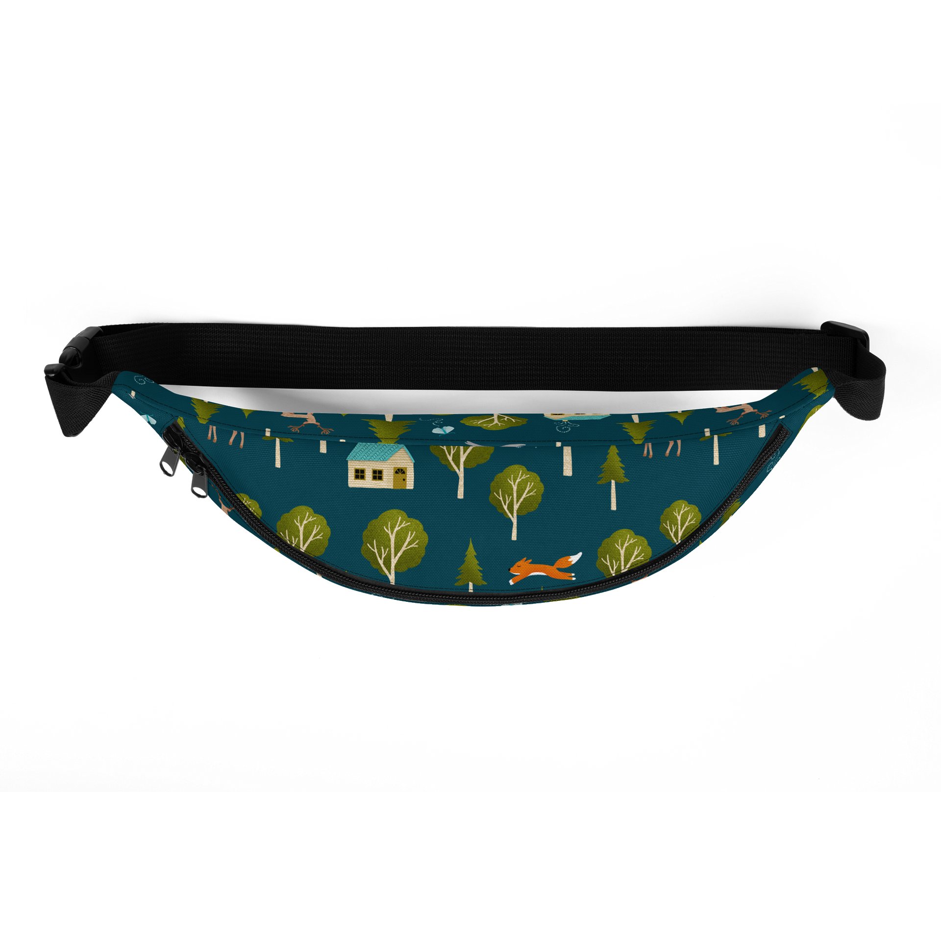 Cozy Cabin and Forest Animals All-Over Print Fanny Pack product image (5)