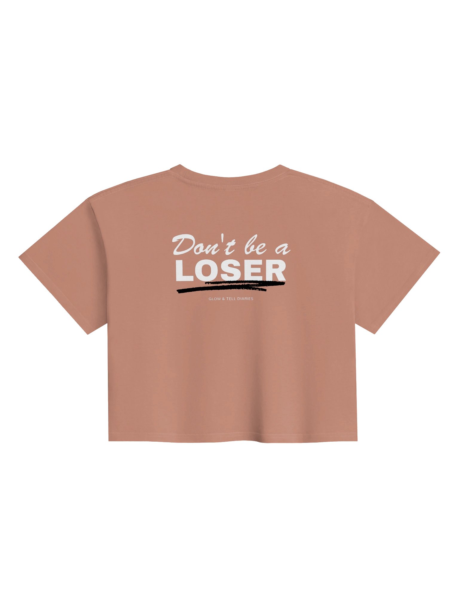 Don't be a LOSER hazy pink crop top product image (2)