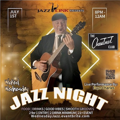 WEDNESDAY 8-11 p.m... Join me for Soulful Smooth Groove acoustic music paired with great food and drinks at @thechestnutclub,...