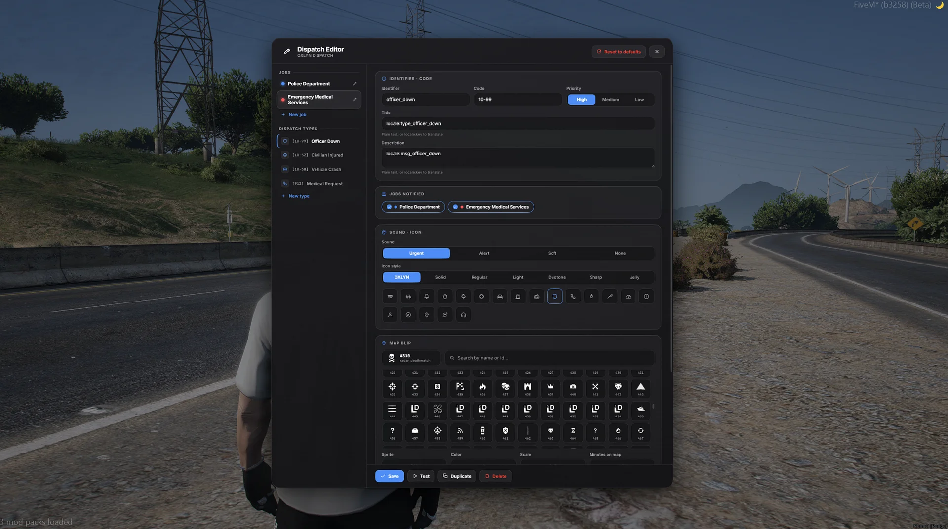 FiveM Script | Dispatch System 🚨 In-Game Editor, Live Call Map & Emergency Line (ESX/QB/QBox) product image (3)