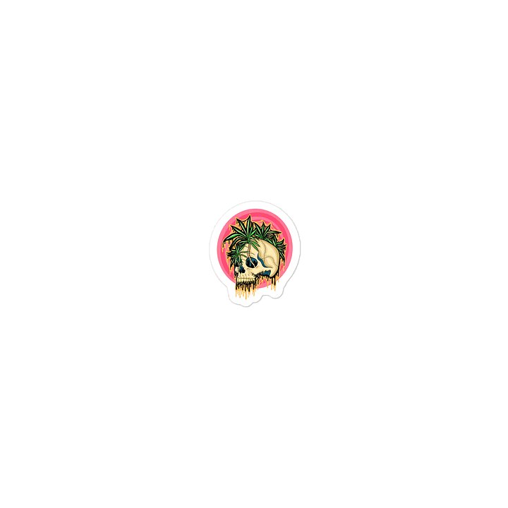 Drippy Tropical Skull II Sticker product image (2)
