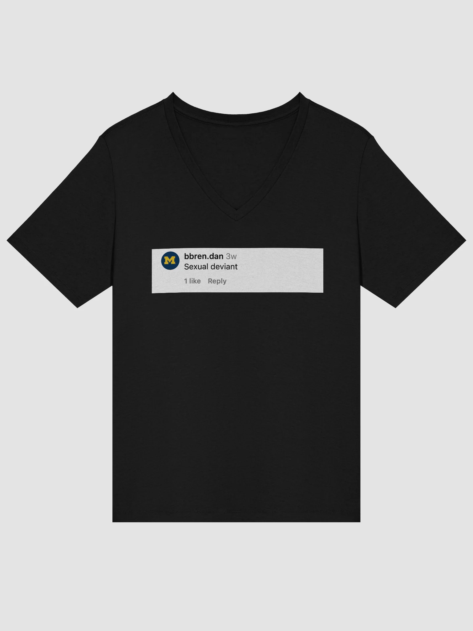 Sexual Deviant Comment Relaxed V-Neck Tee product image (13)