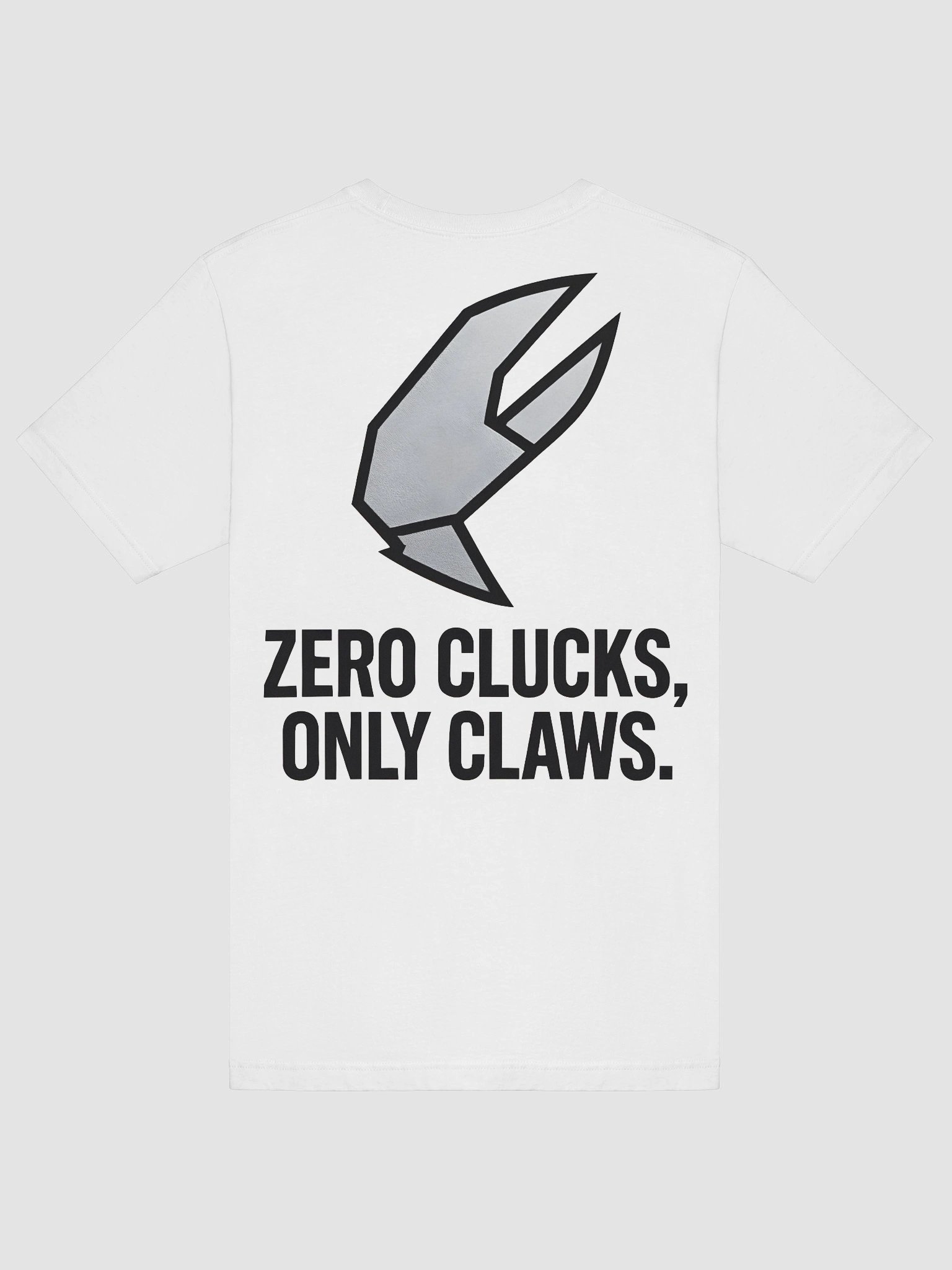Zero Clucks, Only Claws T-Shirt | Minimal Geometric Lobster Tee product image (8)