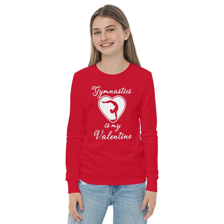 GYMNASTICS - YOUTH VALENTINE LONG SLEEVE TEE product image (2)