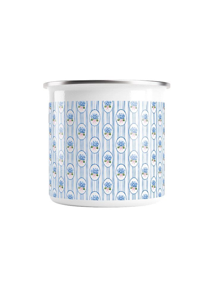 Blue Floral Bow Enamel Mug product image (2)