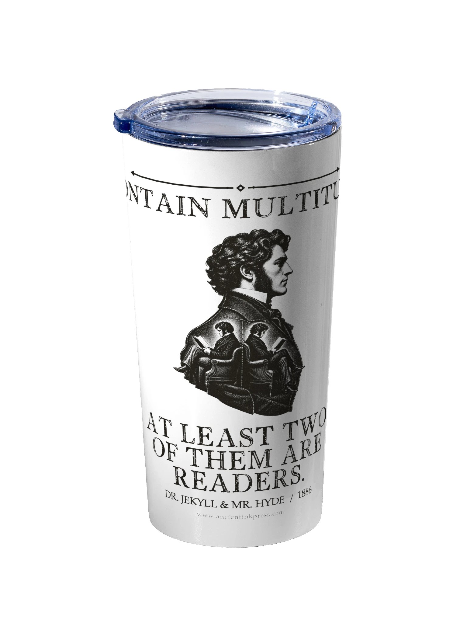Multitudes Two Readers -- The Strange Case of Dr Jekyll and Mr Hyde 20oz Tumbler product image (2)