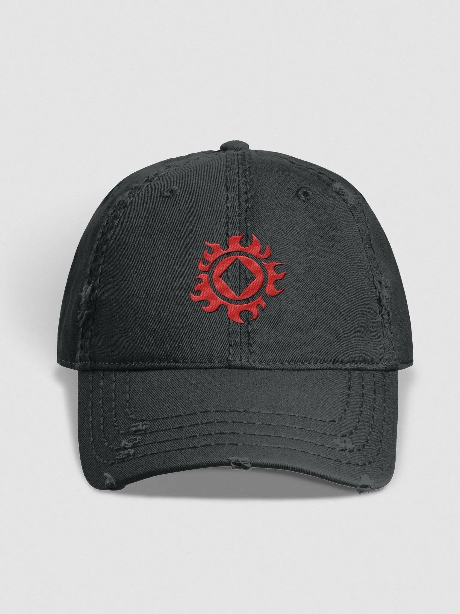 Jimbae Distressed Cap - Red Icon product image (3)