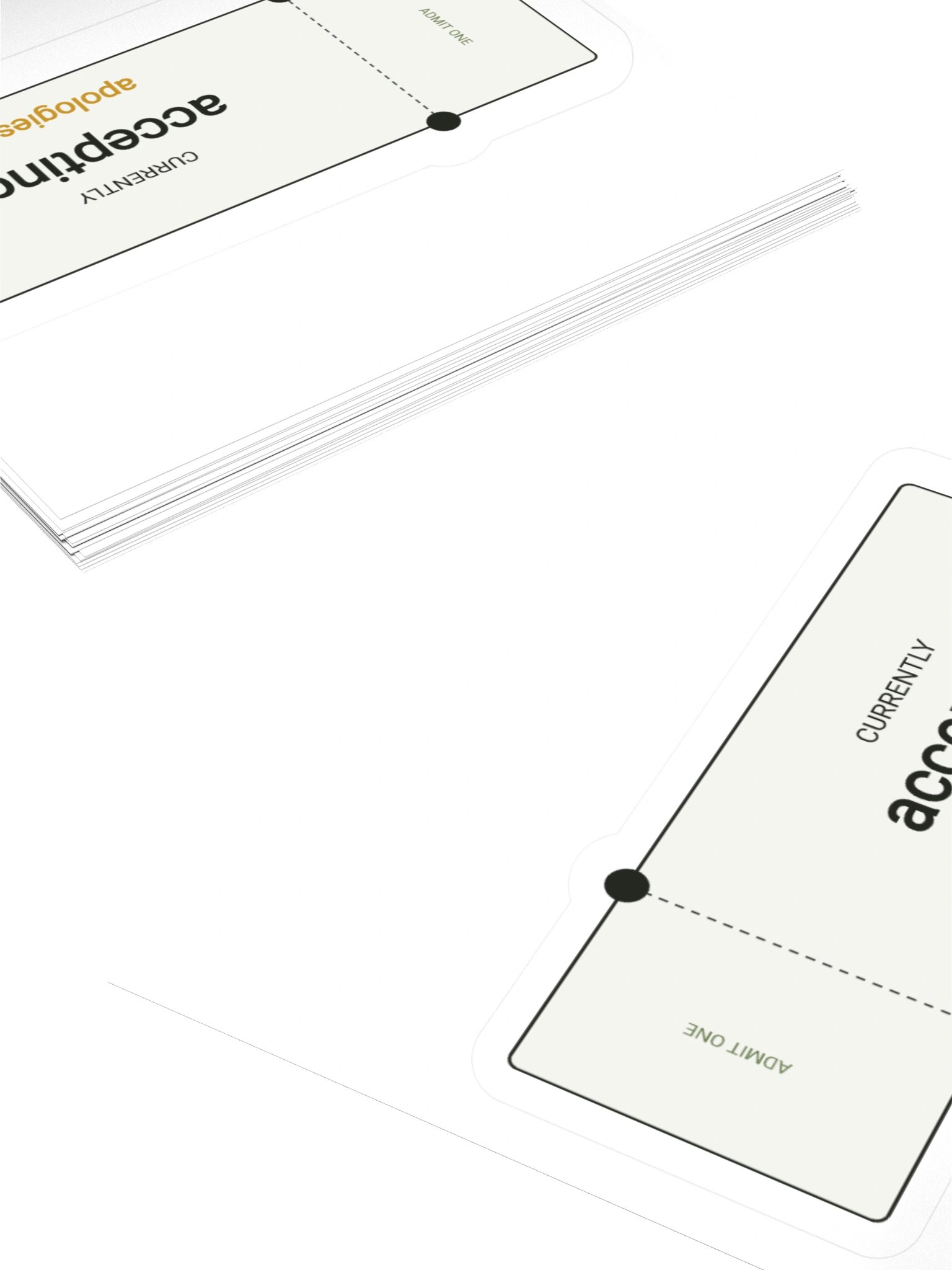 Admit One Sticker product image (15)