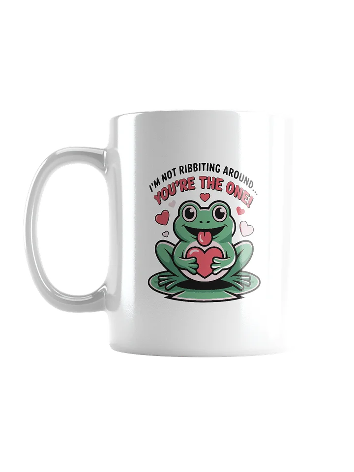 Frog Valentine's Day Gift | I'm Not Ribbing Around Mug | Funny Animal Pun Love Gift product image (1)