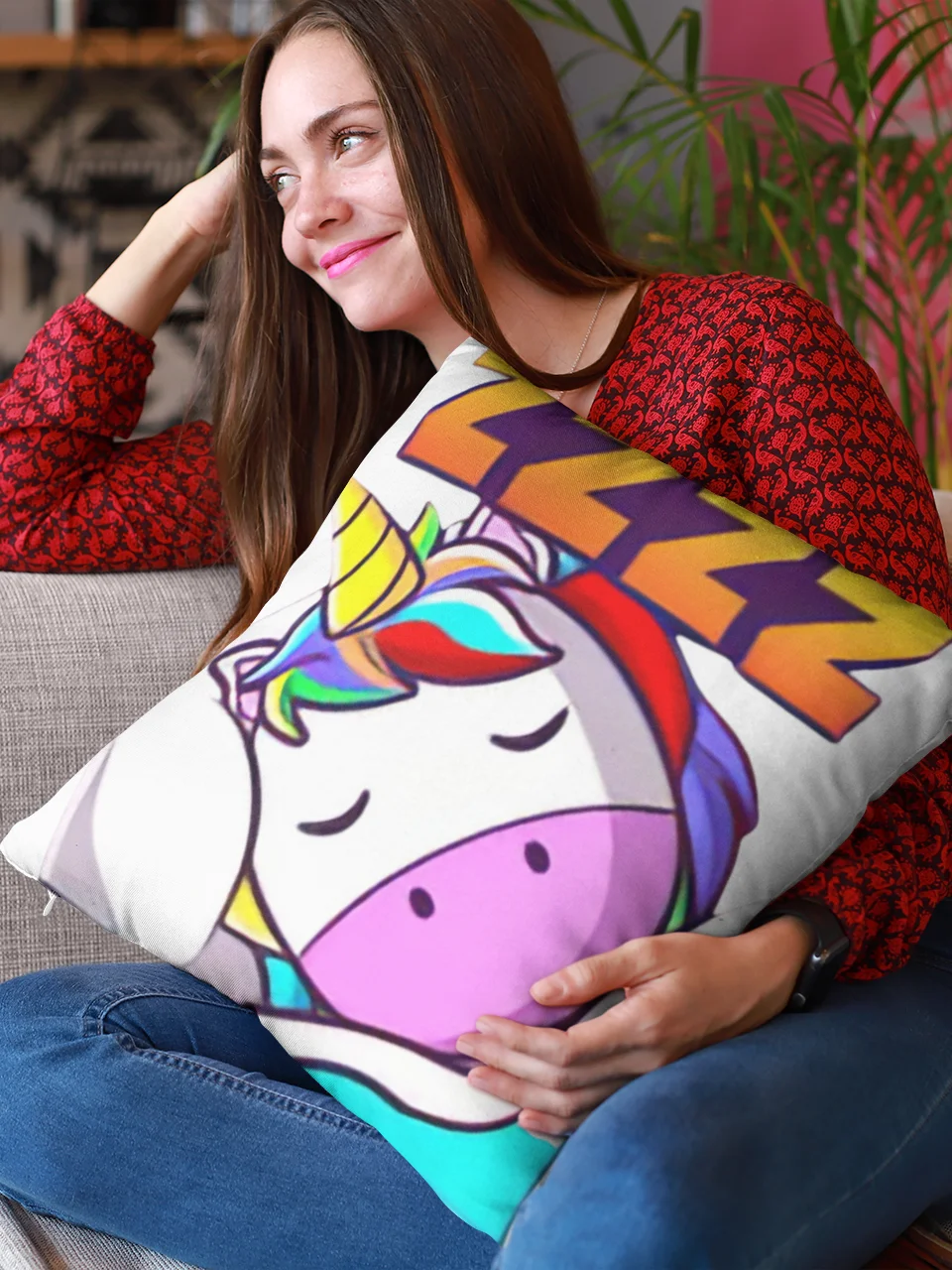 Sleepy Cushion - One Side Print product image (1)