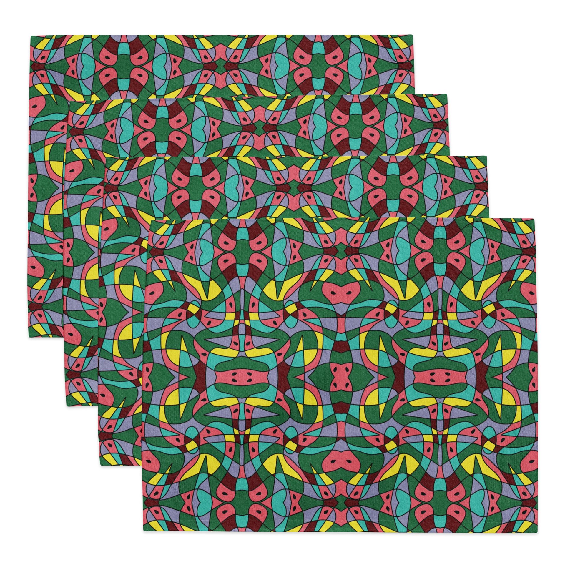 Watermelon Bloom – Water-Resistant Placemat Set product image (2)