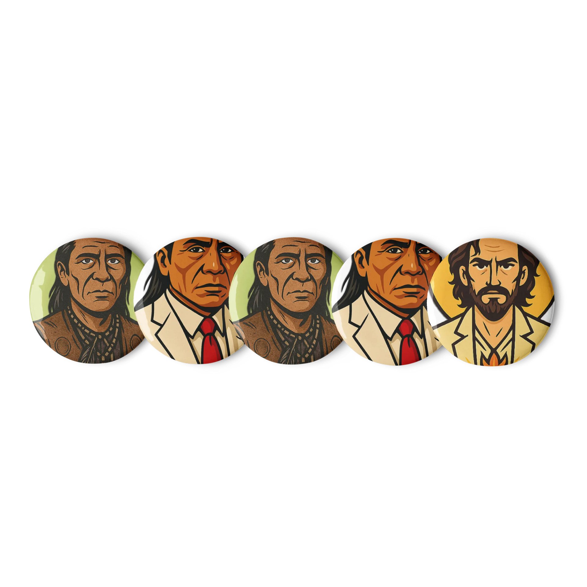 Walking Crow x Reverend Maynard: Resurrection Button Pin Set (5-Pack) product image (2)