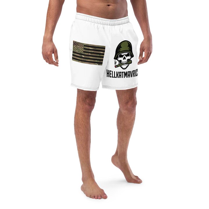 Rebel Skull All-Over Swim Trunks product image (1)