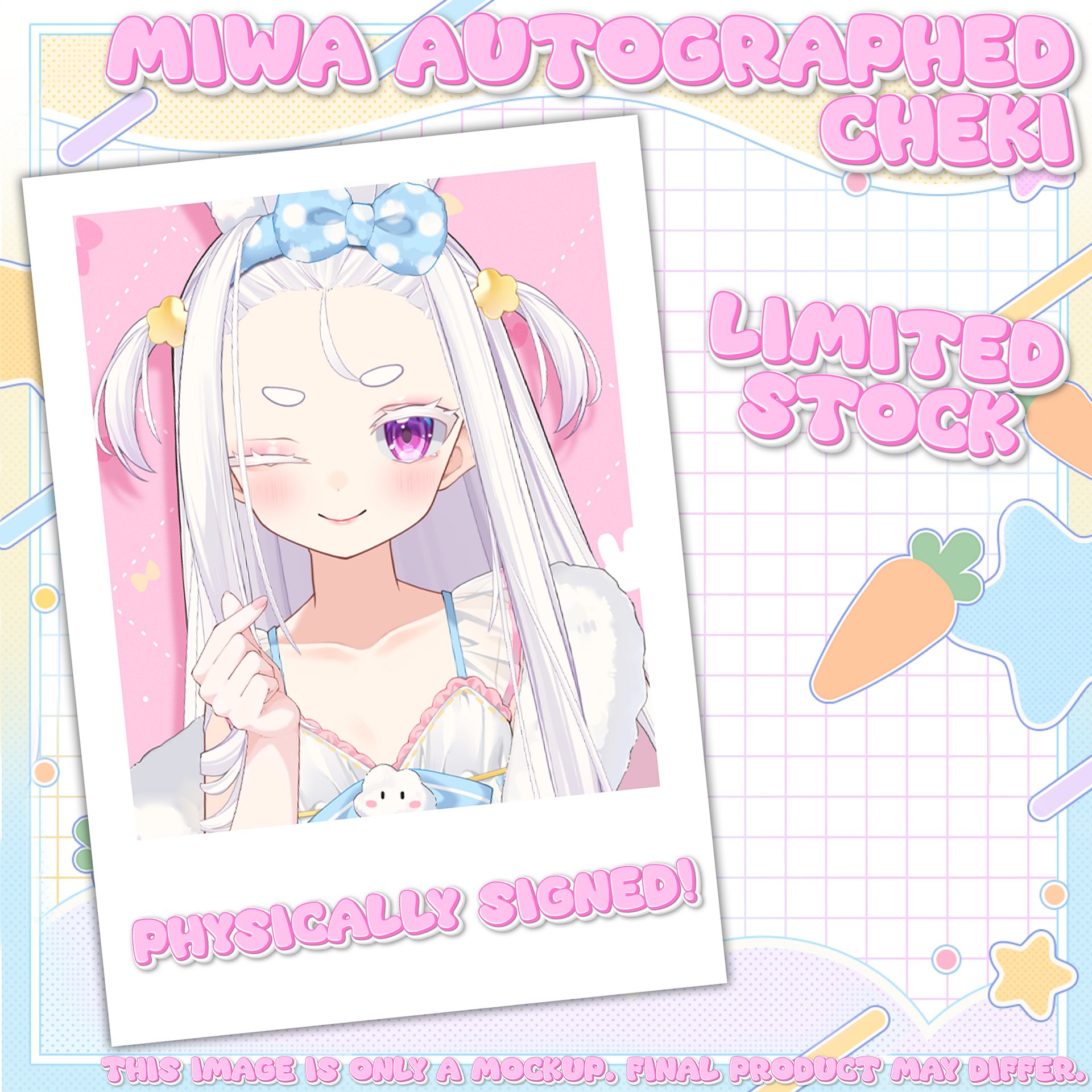 Miwa Hand-Signed Cheki product image (1)