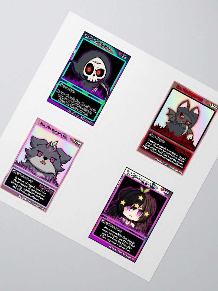 The Hell Cardz Collection Large 4-Pack Stickers product image (5)