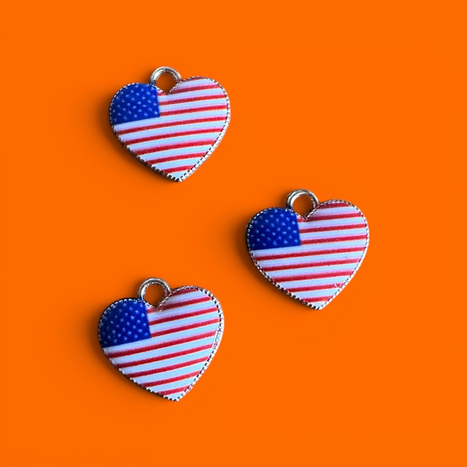 American Flag Hearts Whinny Winners Braid and Bridle Charms for Horses | Little Shop of Ponies product image (1)
