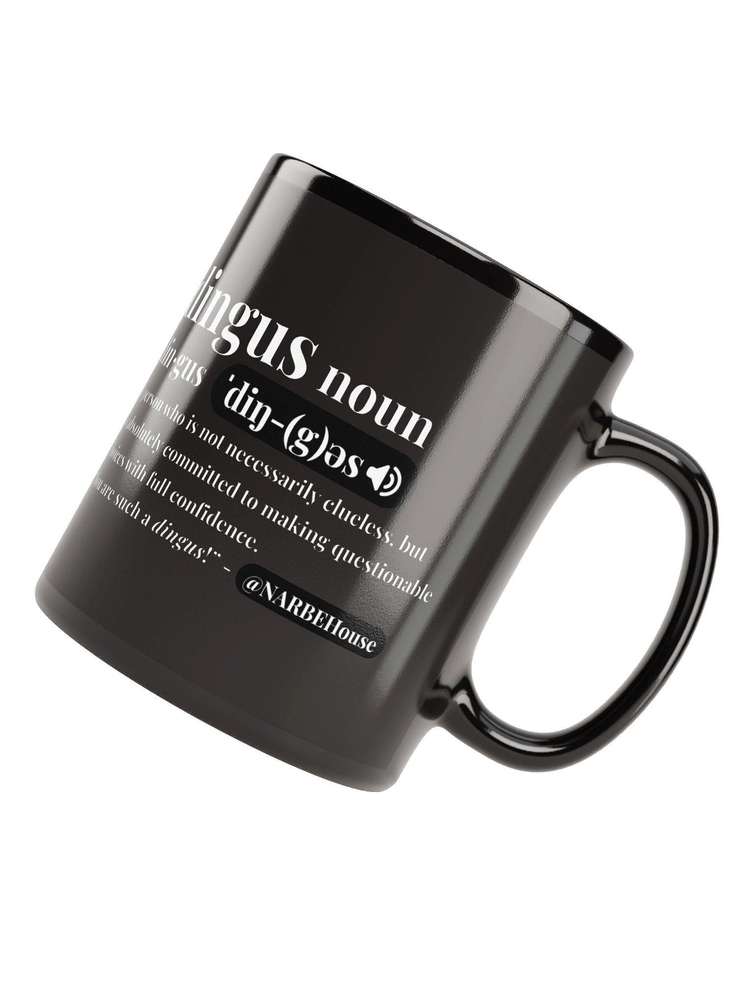 Dingus Definition | Black Glossy Mug product image (4)