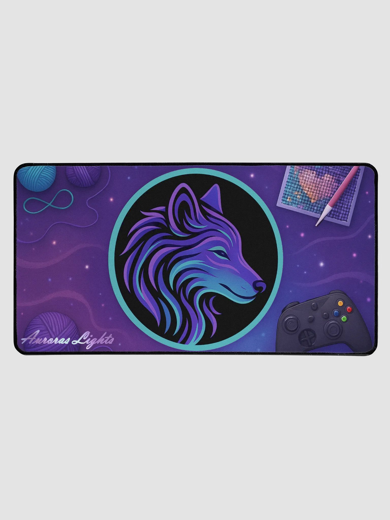 Cozy AurorasLights Desk Mat product image (1)
