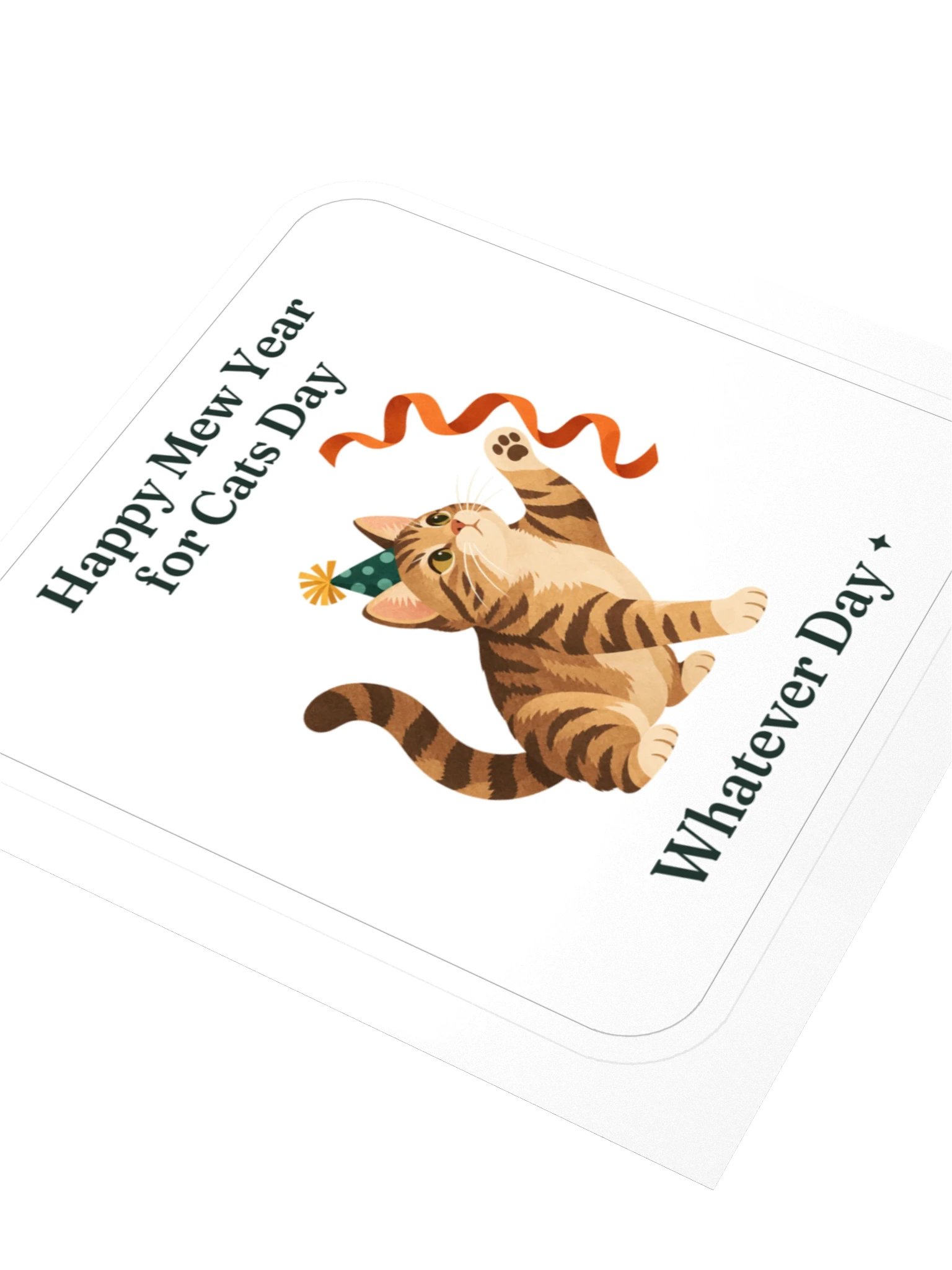 Happy Mew Year for Cats Day Sticker product image (3)