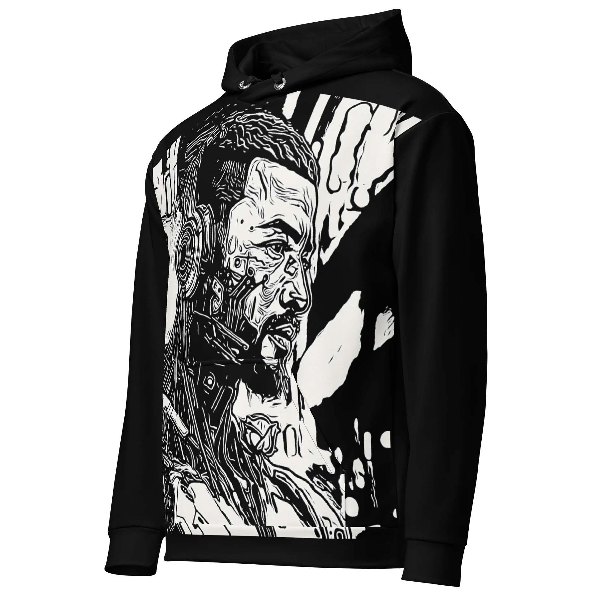 Cyber Serenity Wearable Art Hoodie product image (5)