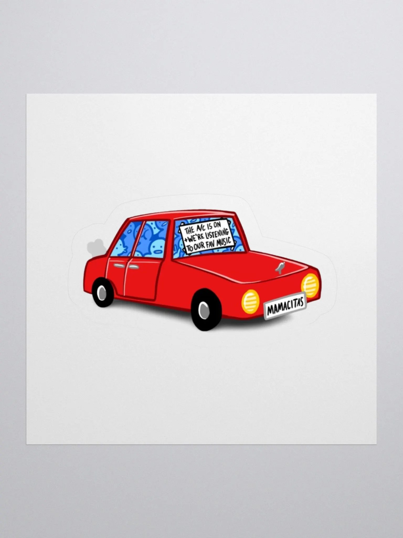 LEFT IN THE HOT CAR STICKER product image (2)
